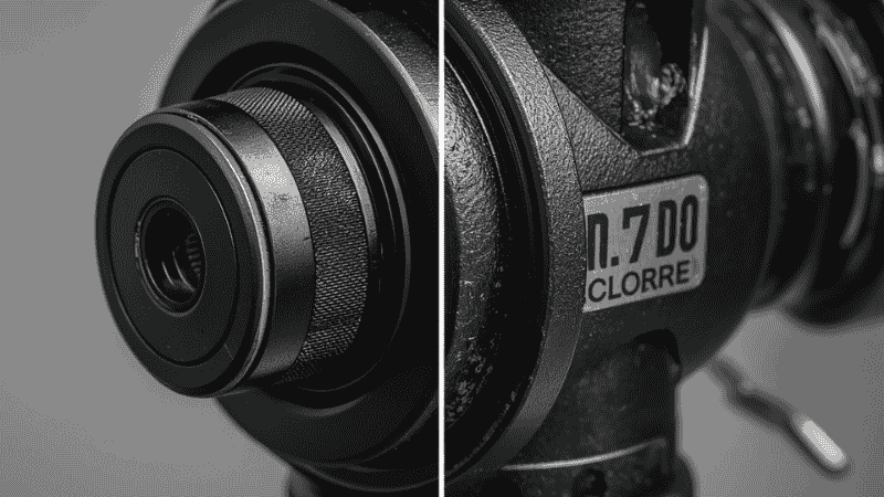 A close-up technical comparison between a standard 17mm ball joint and a reinforced high-durability joint on a premium phone stand.