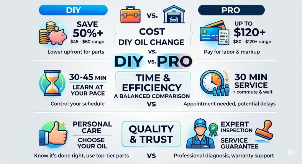 Hand-tightening a new oil filter during routine vehicle maintenance.